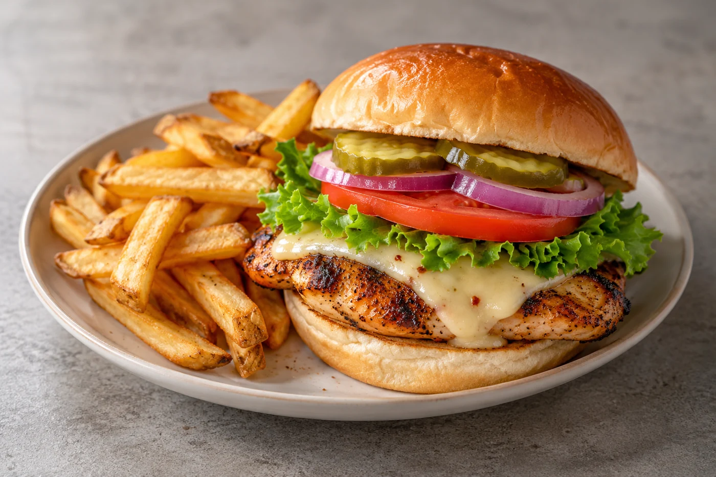 Blackened Chicken Sandwich — illustrative serving suggestion