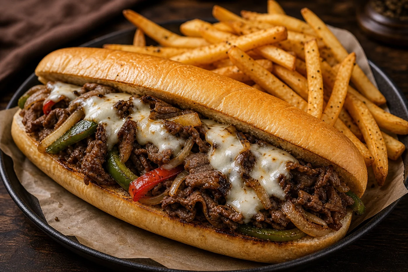 Philly Cheesesteak — illustrative serving suggestion