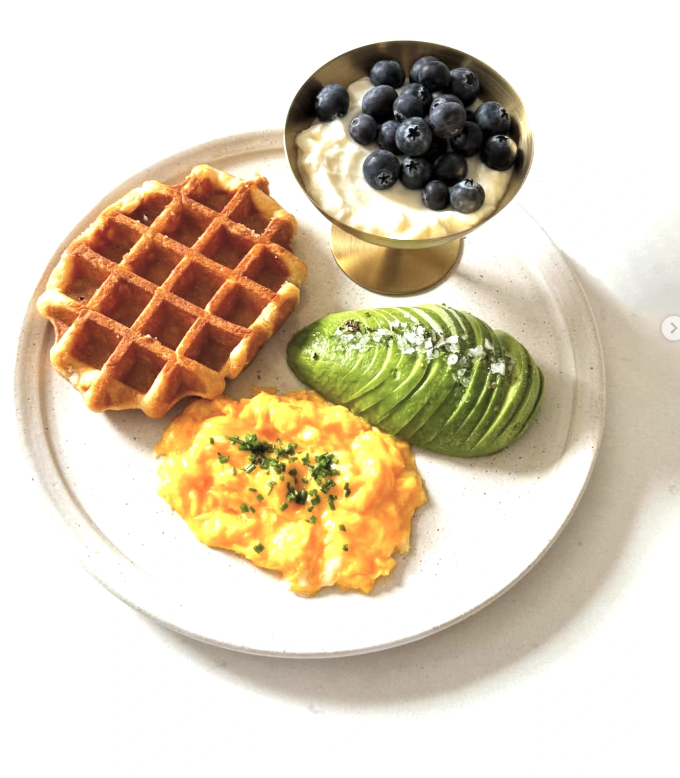 Waffle & Avocado Breakfast Plate