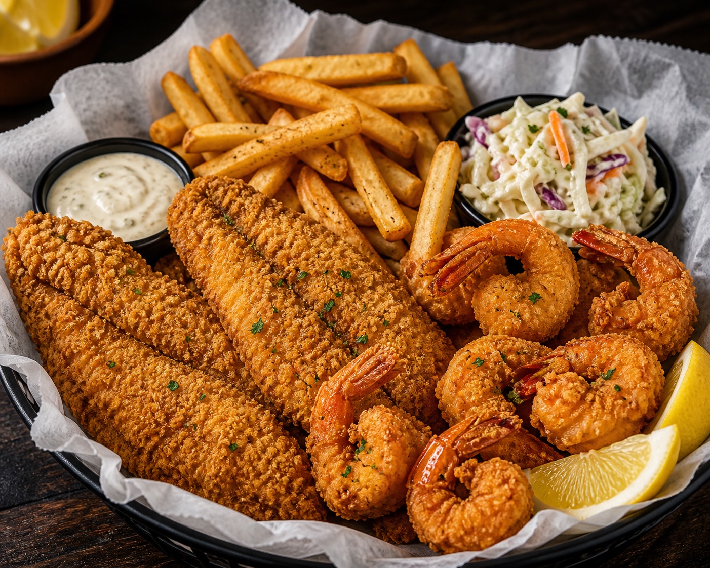 Catfish & Shrimp Combo